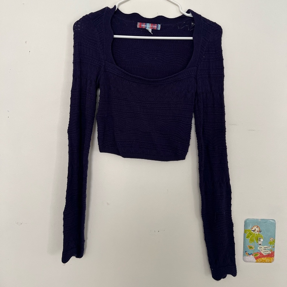 Urban Outfitters Deep Purple Knit Top